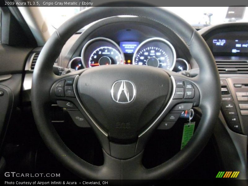 Grigio Gray Metallic / Ebony 2009 Acura TL 3.5