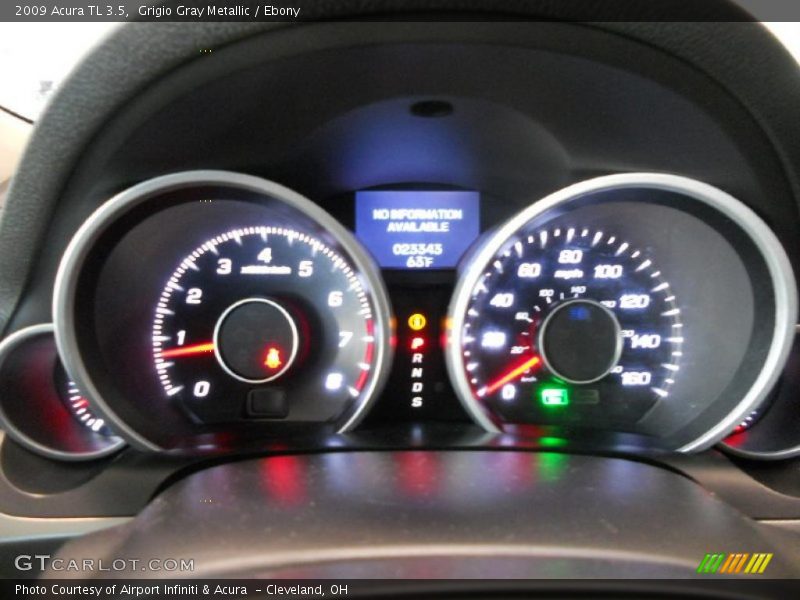 Grigio Gray Metallic / Ebony 2009 Acura TL 3.5