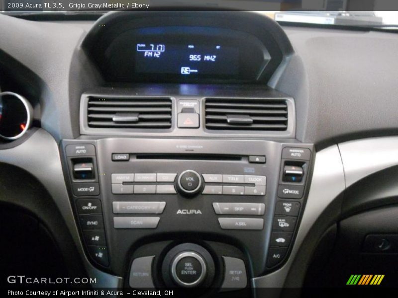 Grigio Gray Metallic / Ebony 2009 Acura TL 3.5