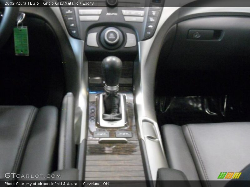 Grigio Gray Metallic / Ebony 2009 Acura TL 3.5