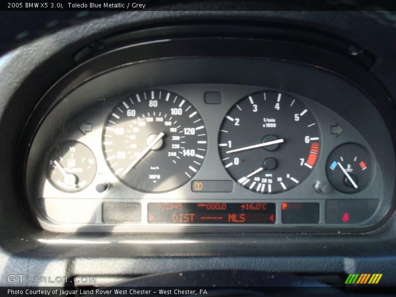 Toledo Blue Metallic / Grey 2005 BMW X5 3.0i