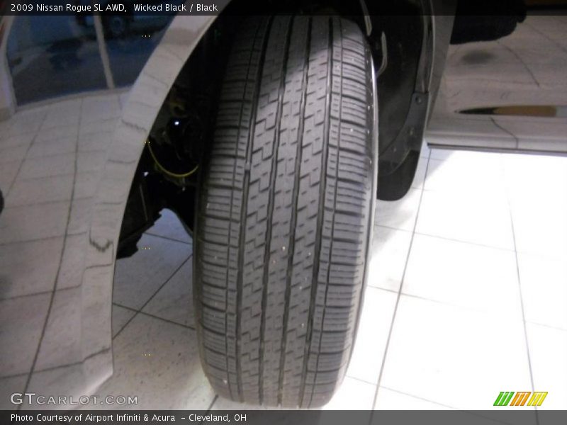 Wicked Black / Black 2009 Nissan Rogue SL AWD