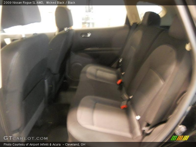 Wicked Black / Black 2009 Nissan Rogue SL AWD