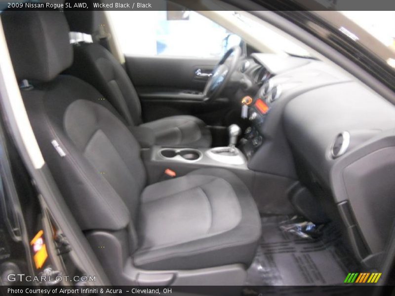 Wicked Black / Black 2009 Nissan Rogue SL AWD