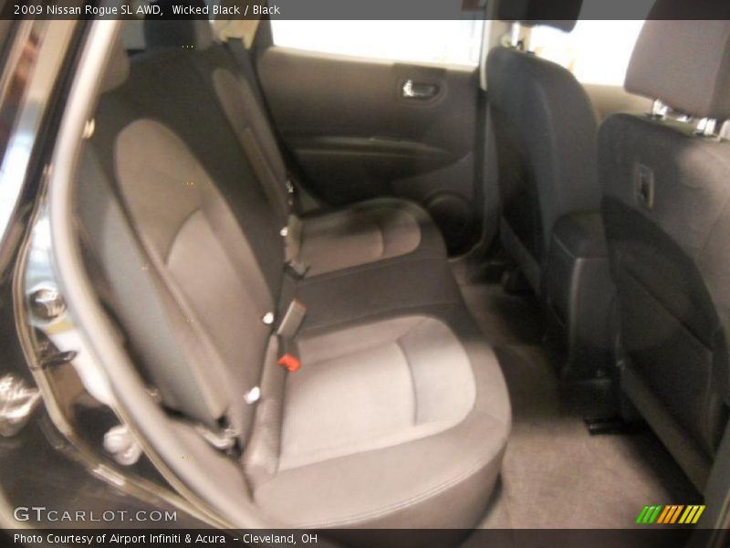Wicked Black / Black 2009 Nissan Rogue SL AWD