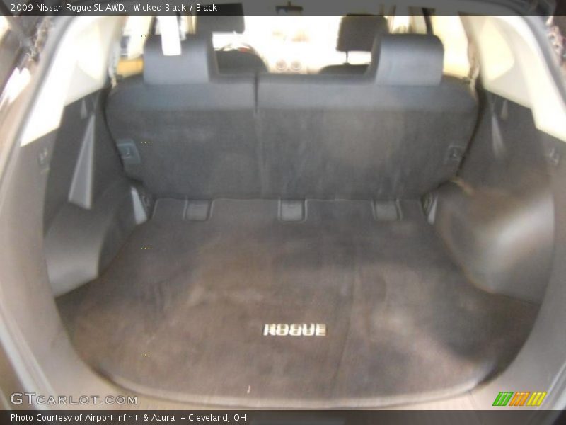 Wicked Black / Black 2009 Nissan Rogue SL AWD