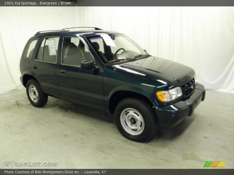 Evergreen / Brown 2001 Kia Sportage