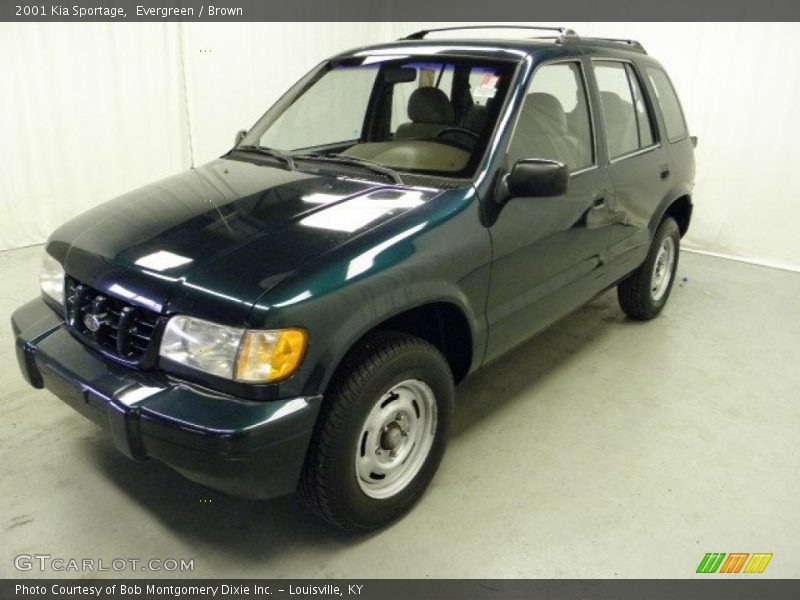 Evergreen / Brown 2001 Kia Sportage