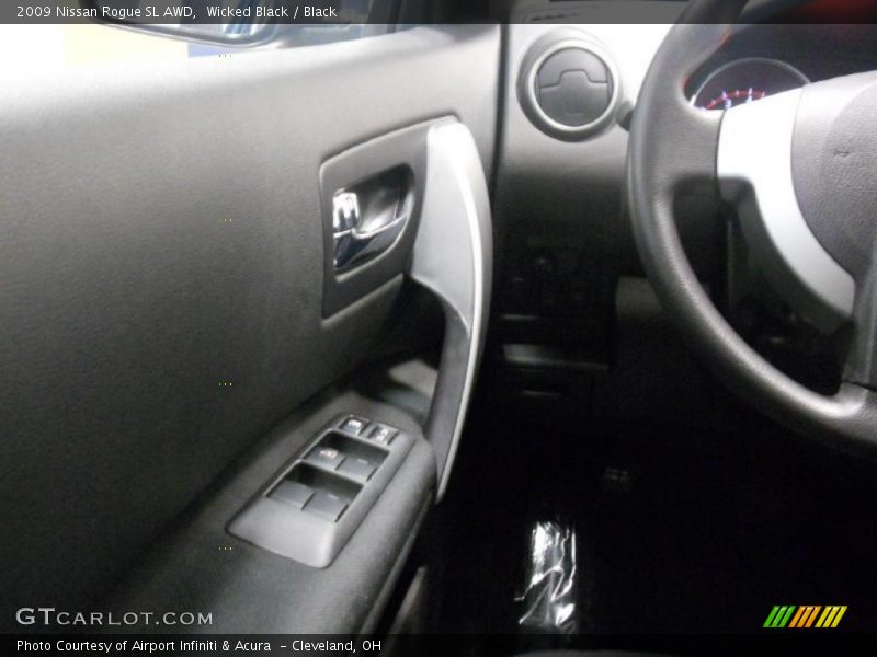 Wicked Black / Black 2009 Nissan Rogue SL AWD