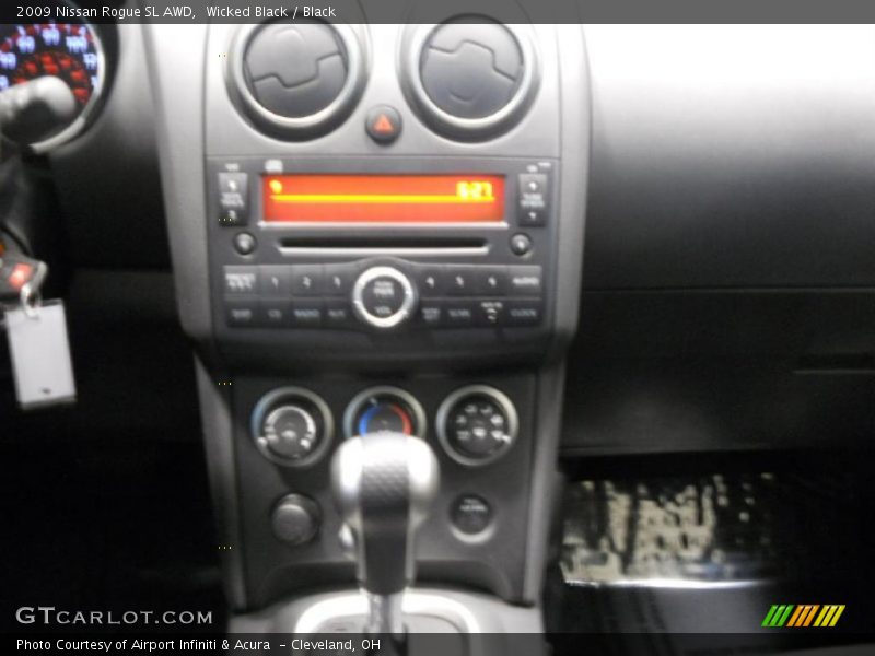 Wicked Black / Black 2009 Nissan Rogue SL AWD