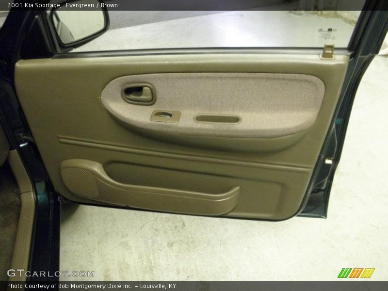 Evergreen / Brown 2001 Kia Sportage