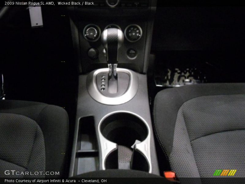 Wicked Black / Black 2009 Nissan Rogue SL AWD