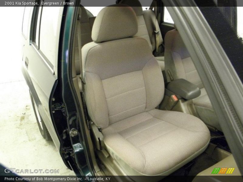 Evergreen / Brown 2001 Kia Sportage