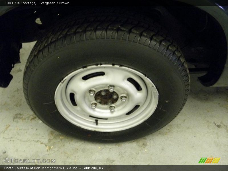 Evergreen / Brown 2001 Kia Sportage