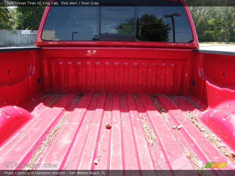 Red Alert / Steel Gray 2007 Nissan Titan XE King Cab