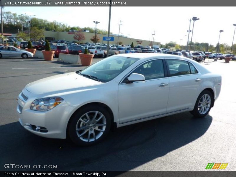 White Diamond Tricoat / Cocoa/Cashmere 2011 Chevrolet Malibu LTZ