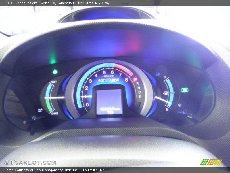 Alabaster Silver Metallic / Gray 2010 Honda Insight Hybrid EX