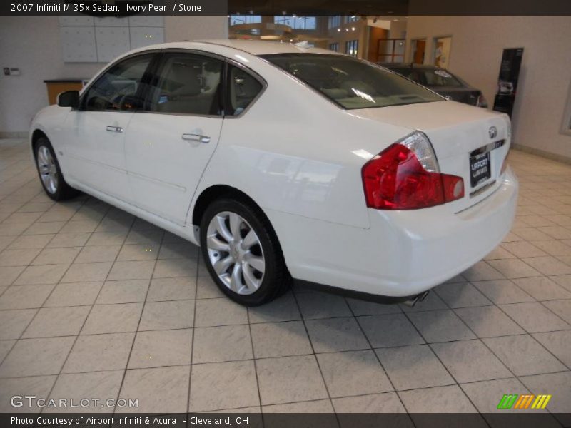 Ivory Pearl / Stone 2007 Infiniti M 35x Sedan