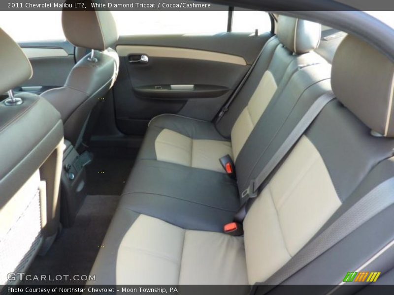 White Diamond Tricoat / Cocoa/Cashmere 2011 Chevrolet Malibu LTZ