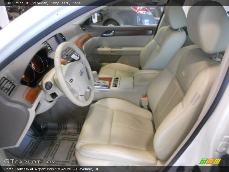 Ivory Pearl / Stone 2007 Infiniti M 35x Sedan