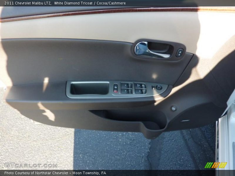 White Diamond Tricoat / Cocoa/Cashmere 2011 Chevrolet Malibu LTZ