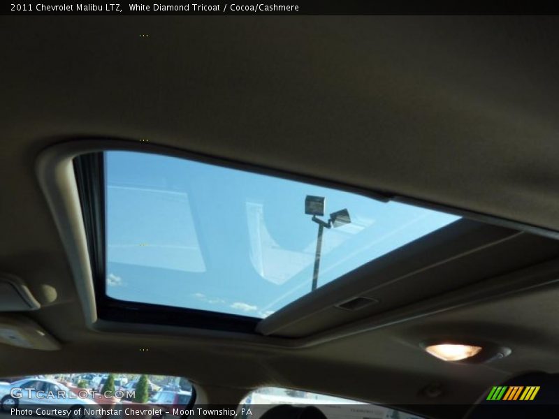 White Diamond Tricoat / Cocoa/Cashmere 2011 Chevrolet Malibu LTZ