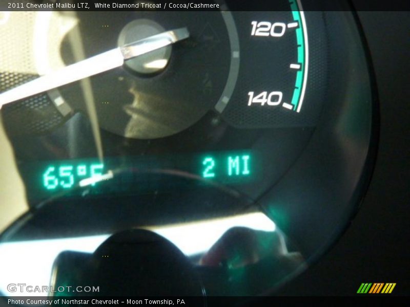 White Diamond Tricoat / Cocoa/Cashmere 2011 Chevrolet Malibu LTZ