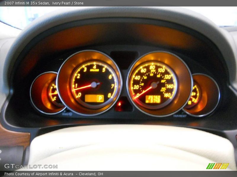 Ivory Pearl / Stone 2007 Infiniti M 35x Sedan