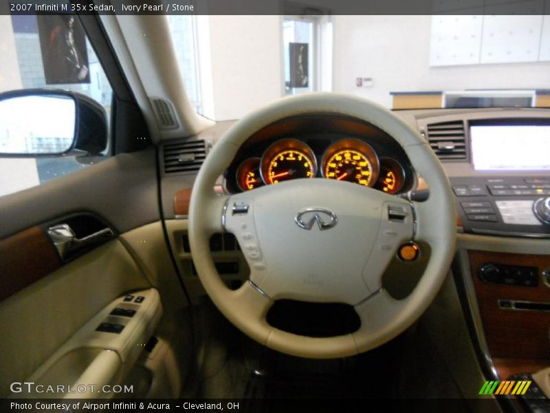 Ivory Pearl / Stone 2007 Infiniti M 35x Sedan