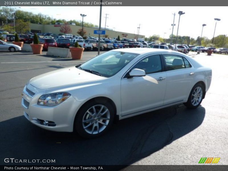 White Diamond Tricoat / Cocoa/Cashmere 2011 Chevrolet Malibu LTZ