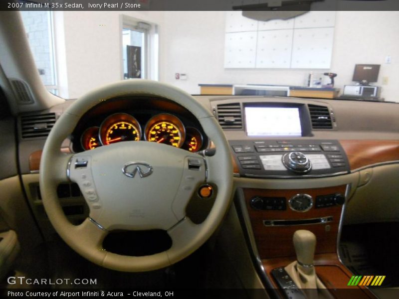 Ivory Pearl / Stone 2007 Infiniti M 35x Sedan