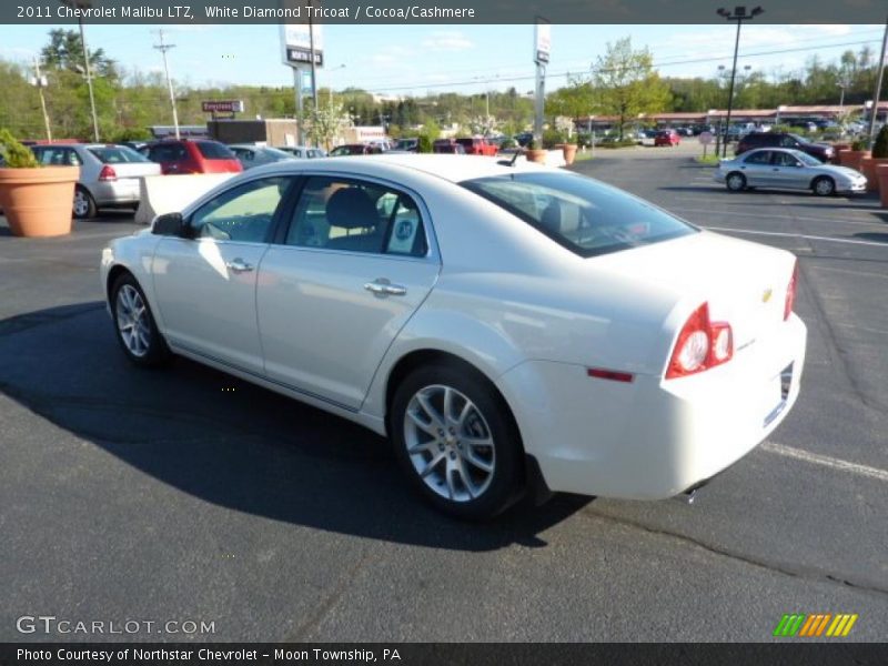 White Diamond Tricoat / Cocoa/Cashmere 2011 Chevrolet Malibu LTZ