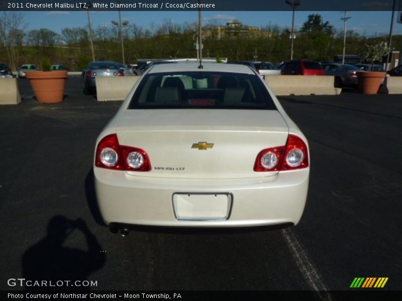 White Diamond Tricoat / Cocoa/Cashmere 2011 Chevrolet Malibu LTZ