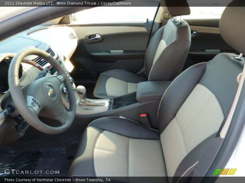 White Diamond Tricoat / Cocoa/Cashmere 2011 Chevrolet Malibu LTZ