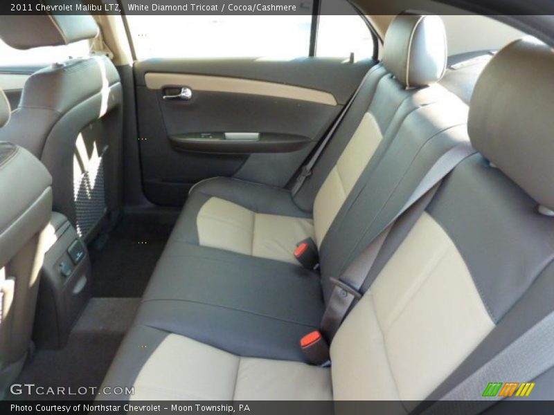 White Diamond Tricoat / Cocoa/Cashmere 2011 Chevrolet Malibu LTZ