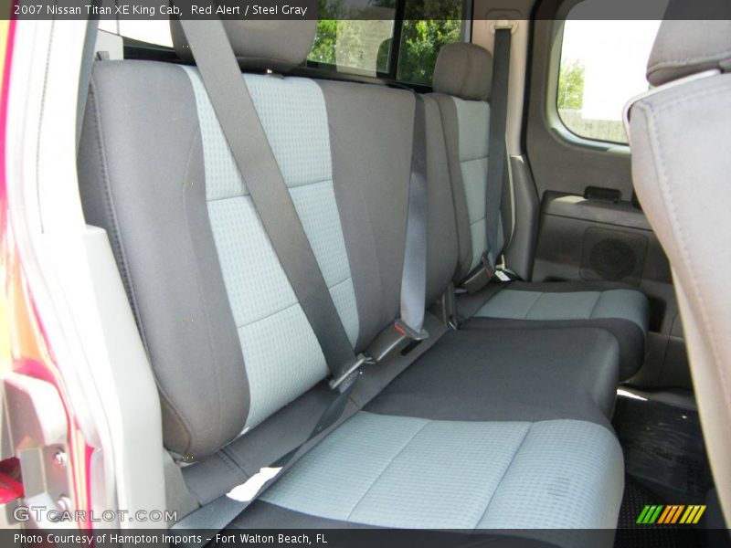 Red Alert / Steel Gray 2007 Nissan Titan XE King Cab