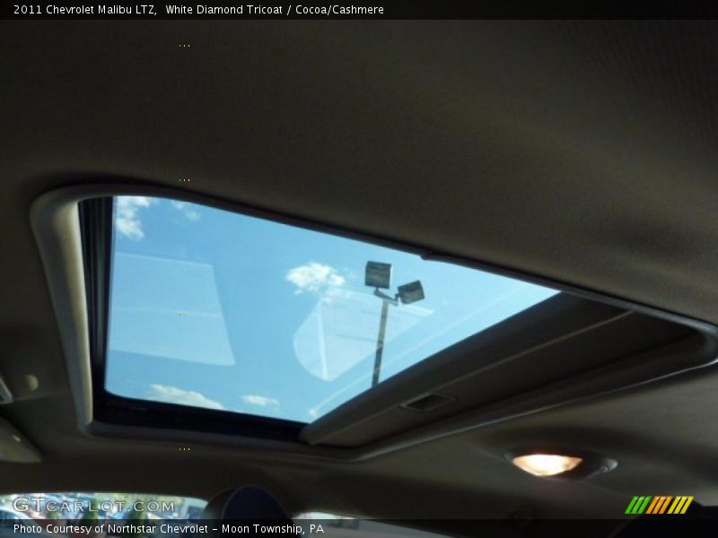 White Diamond Tricoat / Cocoa/Cashmere 2011 Chevrolet Malibu LTZ