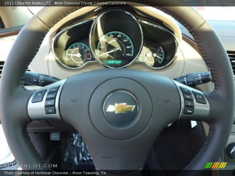 White Diamond Tricoat / Cocoa/Cashmere 2011 Chevrolet Malibu LTZ