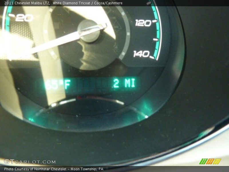 White Diamond Tricoat / Cocoa/Cashmere 2011 Chevrolet Malibu LTZ