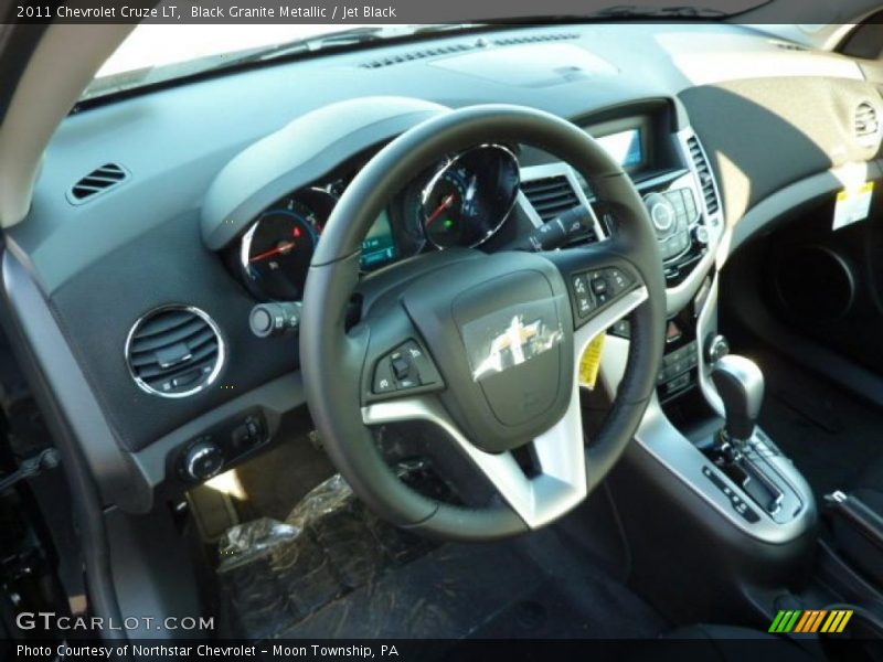 Black Granite Metallic / Jet Black 2011 Chevrolet Cruze LT