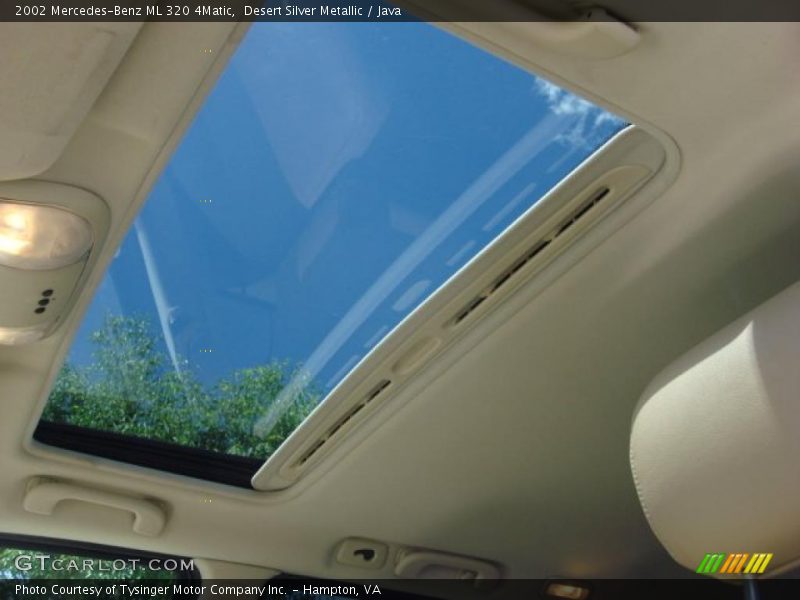 Desert Silver Metallic / Java 2002 Mercedes-Benz ML 320 4Matic