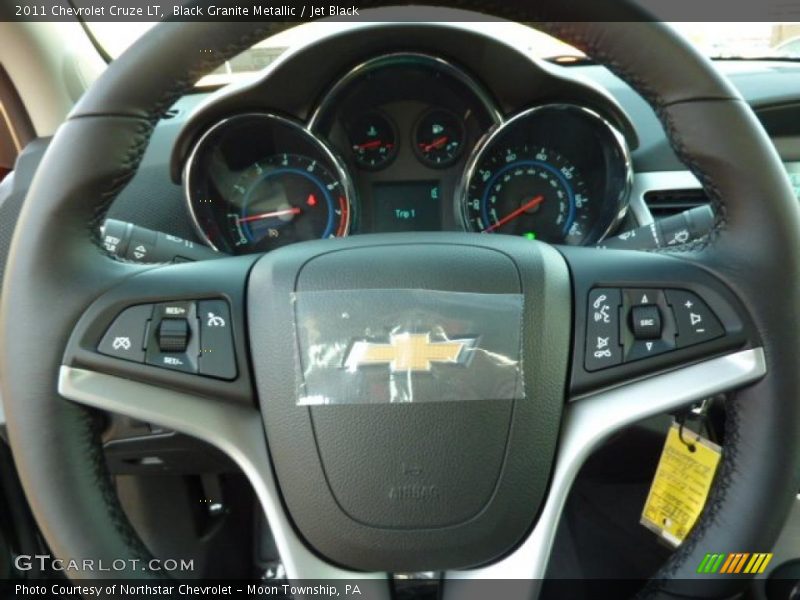 Black Granite Metallic / Jet Black 2011 Chevrolet Cruze LT