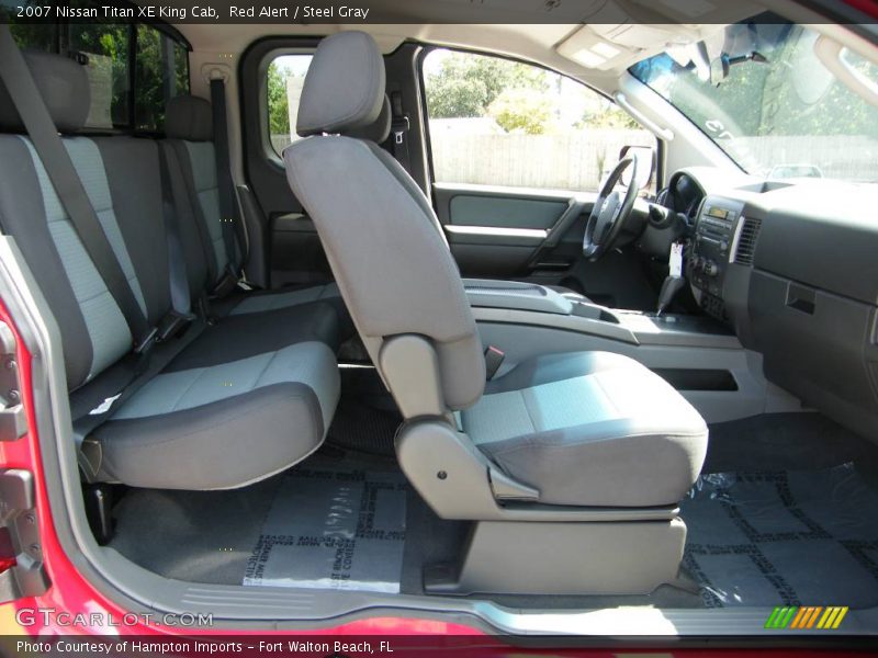 Red Alert / Steel Gray 2007 Nissan Titan XE King Cab