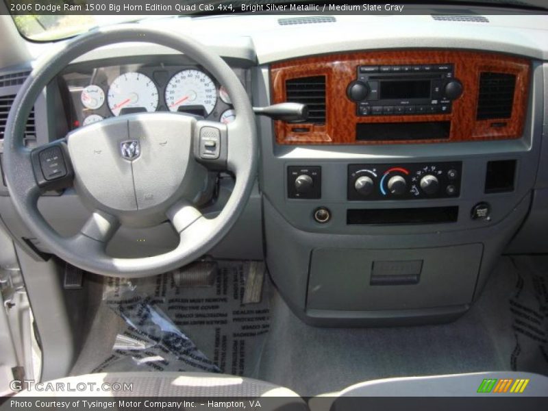 Bright Silver Metallic / Medium Slate Gray 2006 Dodge Ram 1500 Big Horn Edition Quad Cab 4x4