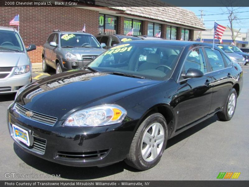 Black / Gray 2008 Chevrolet Impala LS