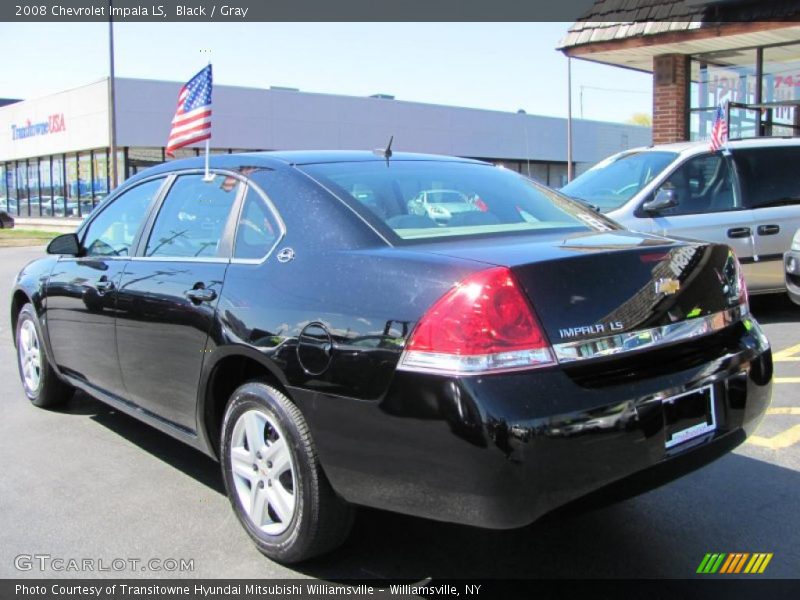 Black / Gray 2008 Chevrolet Impala LS