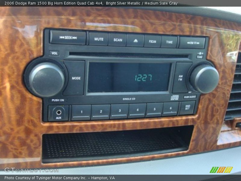 Bright Silver Metallic / Medium Slate Gray 2006 Dodge Ram 1500 Big Horn Edition Quad Cab 4x4