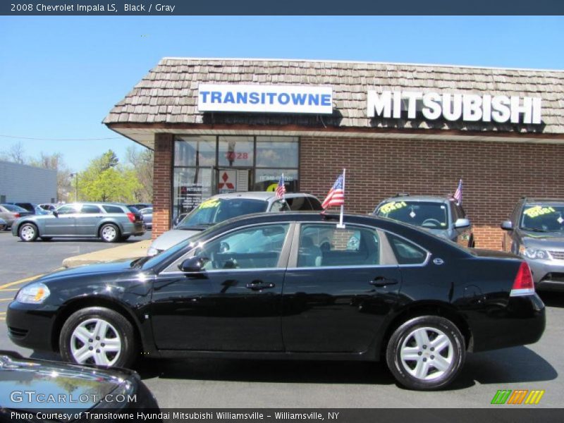 Black / Gray 2008 Chevrolet Impala LS