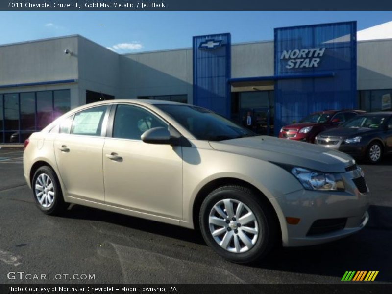 Gold Mist Metallic / Jet Black 2011 Chevrolet Cruze LT