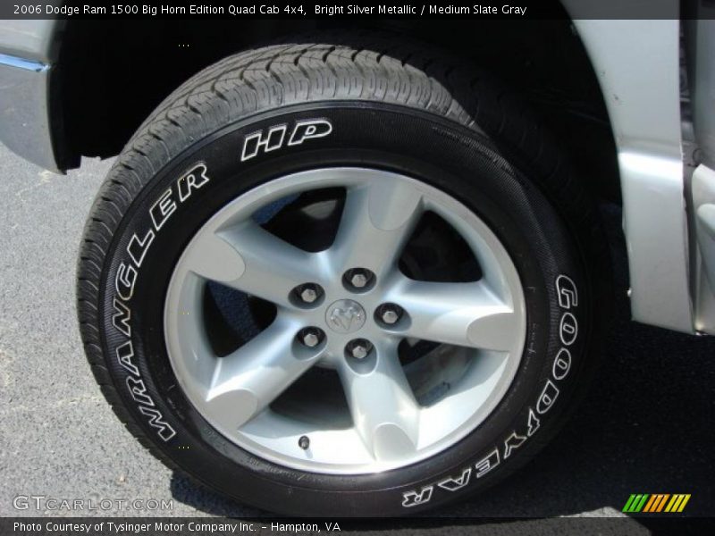 Bright Silver Metallic / Medium Slate Gray 2006 Dodge Ram 1500 Big Horn Edition Quad Cab 4x4